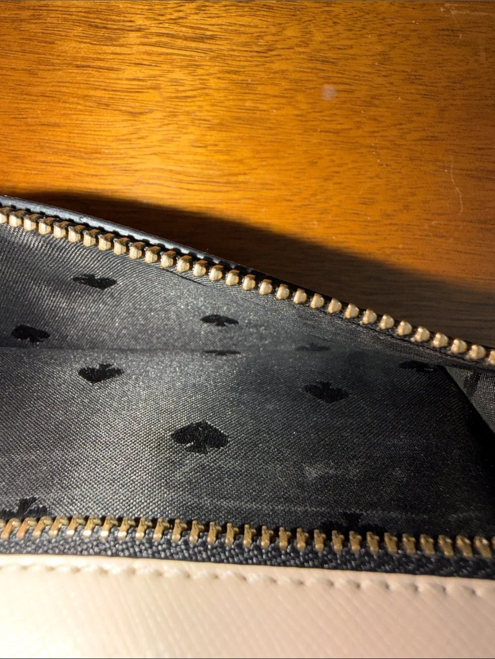 kate spade Black and Cream Colorblock Continental Wallet